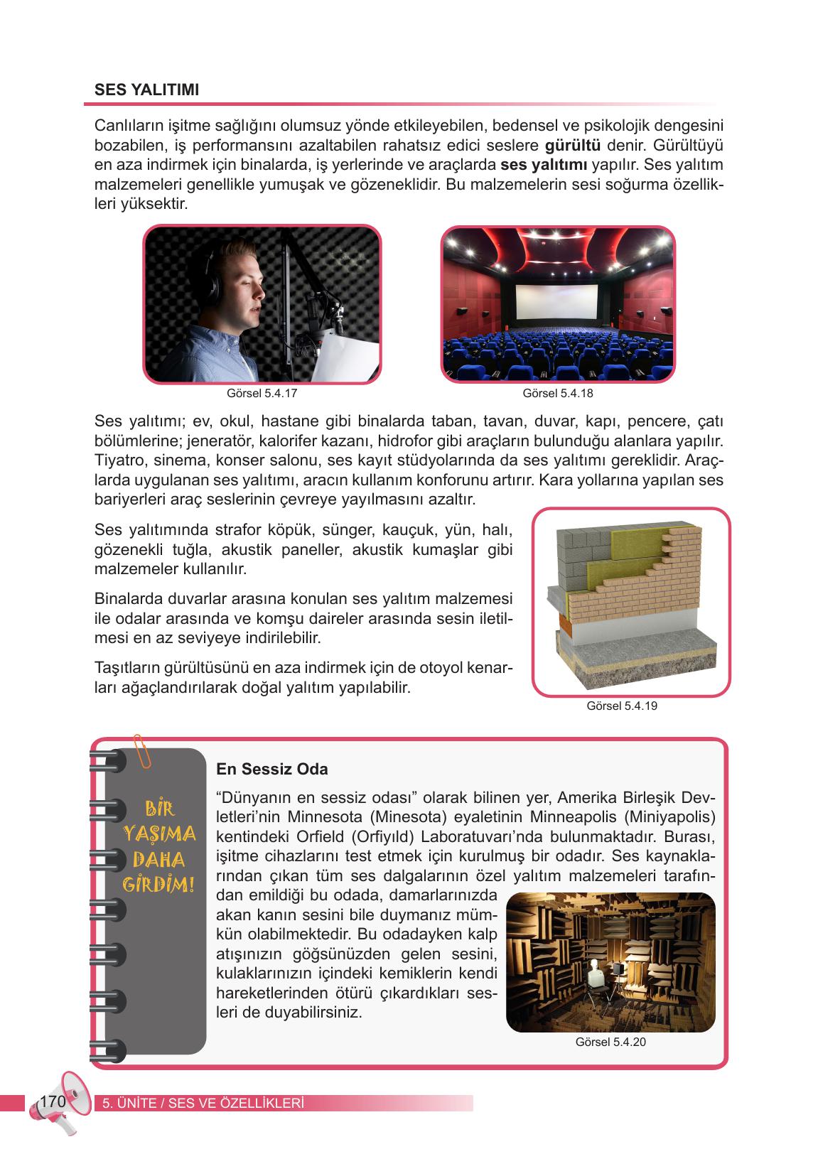 6. Sınıf Meb Yayınları Fen Bilimleri Ders Kitabı Sayfa 170 Cevapları