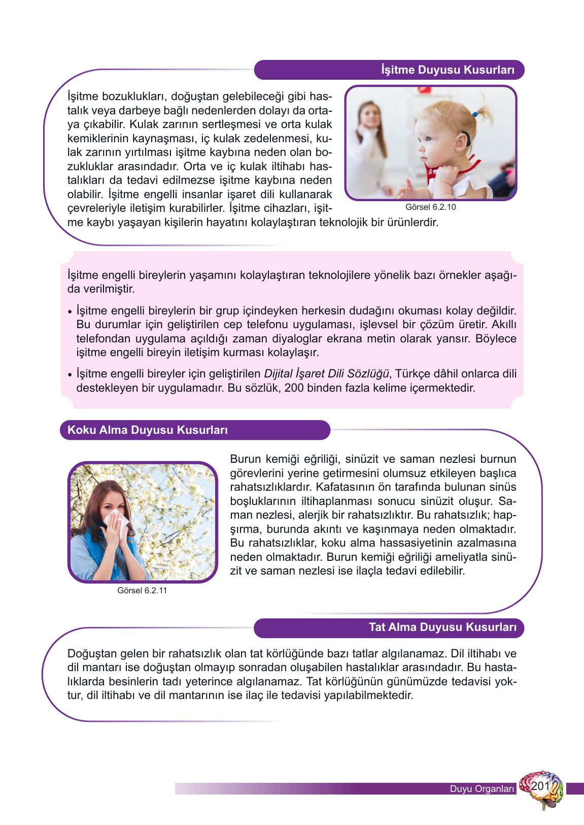 6. Sınıf Meb Yayınları Fen Bilimleri Ders Kitabı Sayfa 201 Cevapları