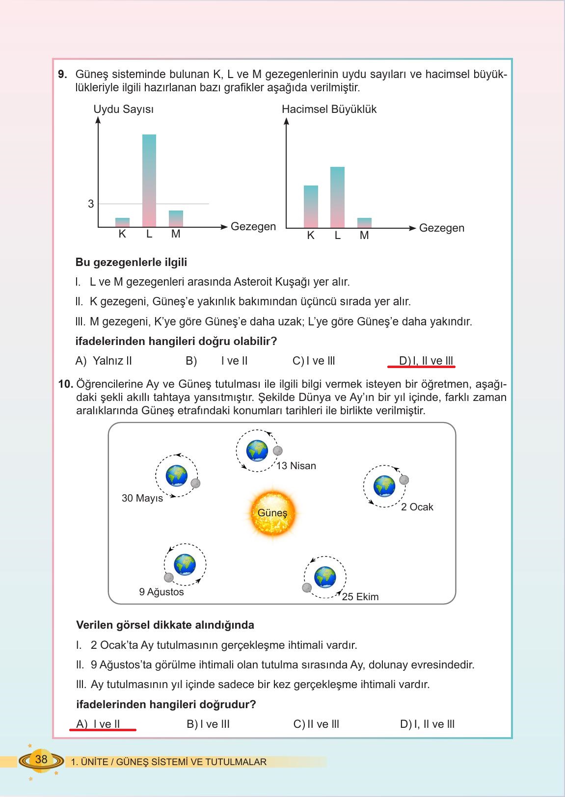 6. Sınıf Meb Yayınları Fen Bilimleri Ders Kitabı Sayfa 38 Cevapları