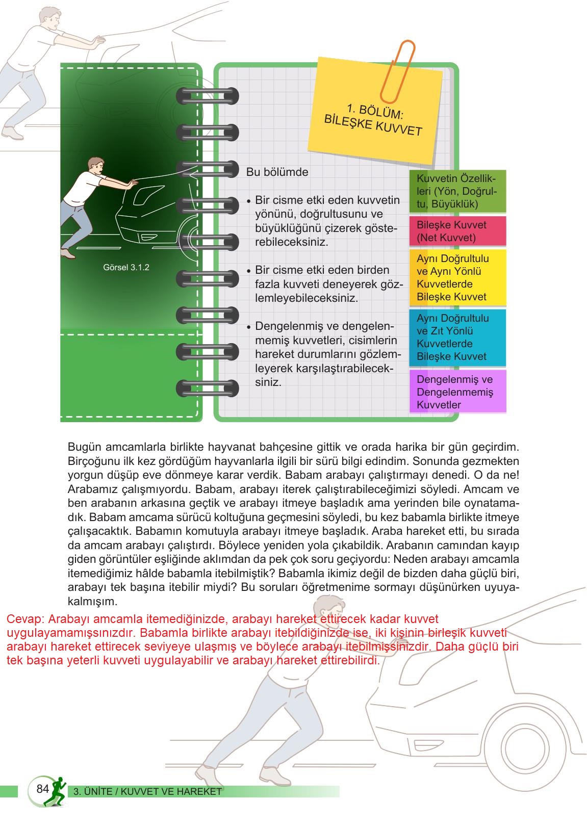6. Sınıf Meb Yayınları Fen Bilimleri Ders Kitabı Sayfa 84 Cevapları