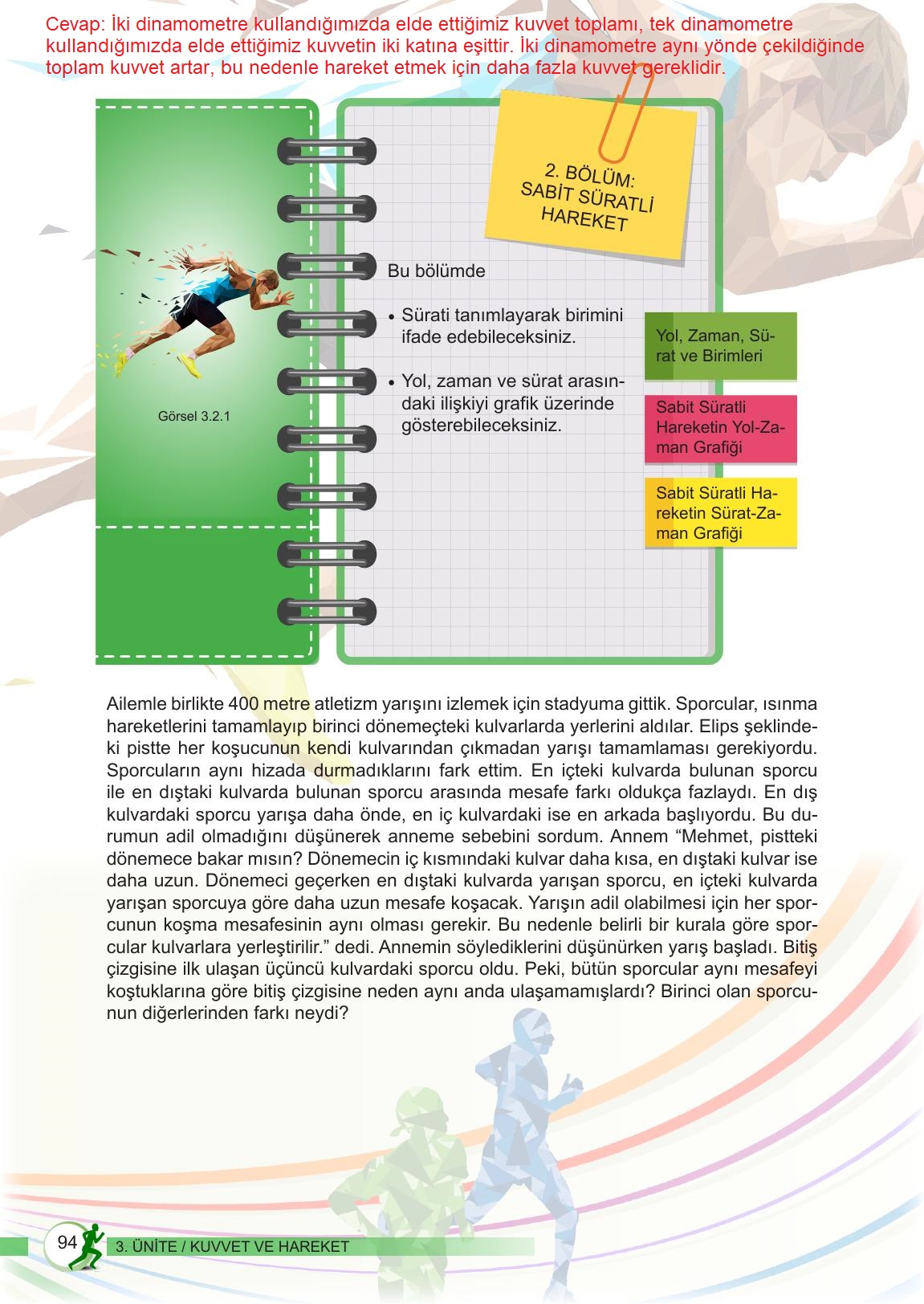 6. Sınıf Meb Yayınları Fen Bilimleri Ders Kitabı Sayfa 94 Cevapları