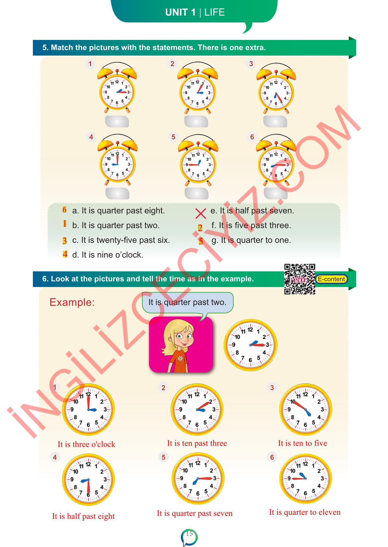 6. Sınıf Meb Yayınları İngilizce Ders Kitabı Sayfa 15 Cevapları 6. Sınıf Meb Yayınları İngilizce Ders Kitabı Sayfa 15 Cevapları