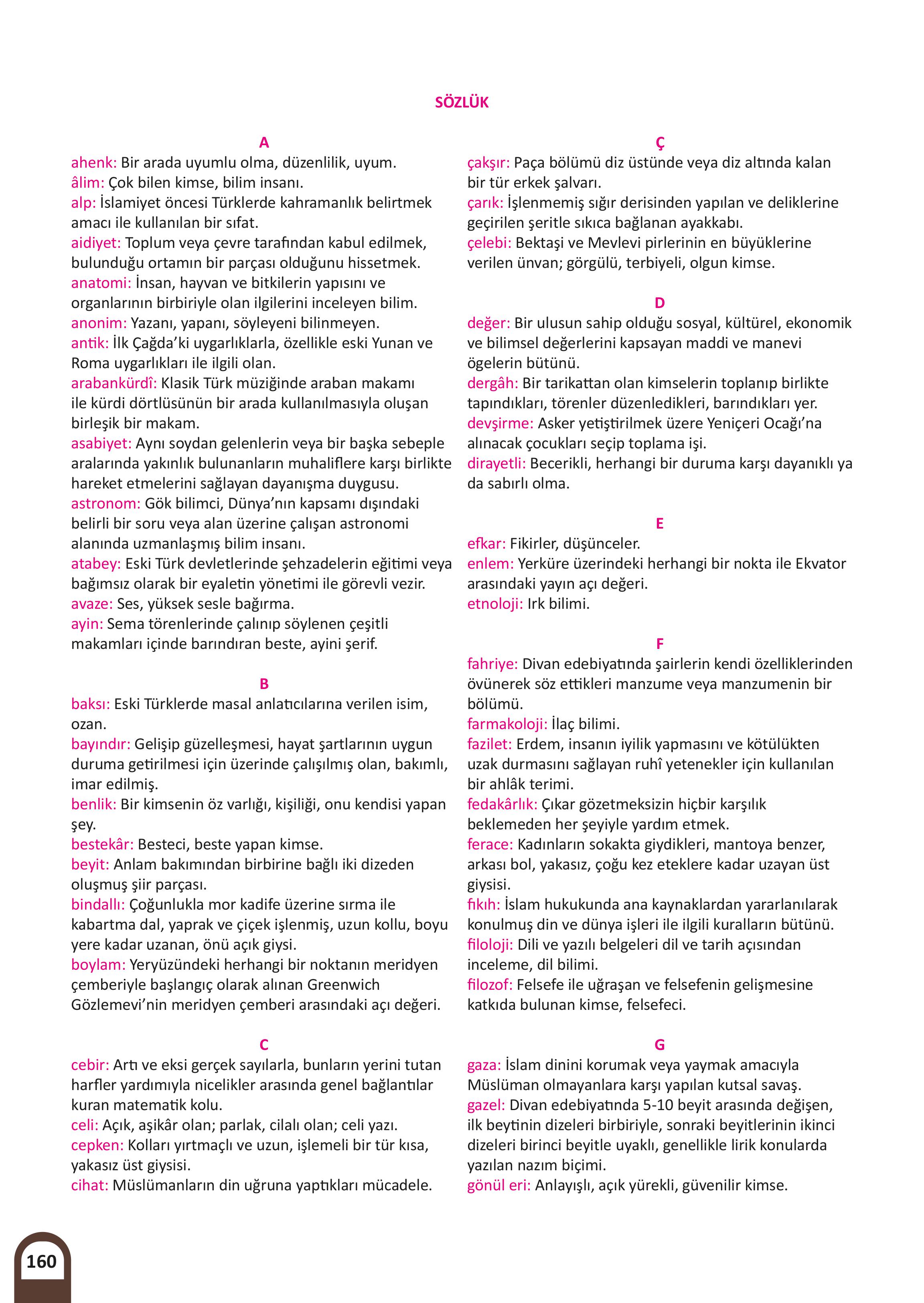 6. Sınıf Meb Yayınları Kültür Ve Medeniyetimize Yön Verenler Ders Kitabı Sayfa 161 Cevapları