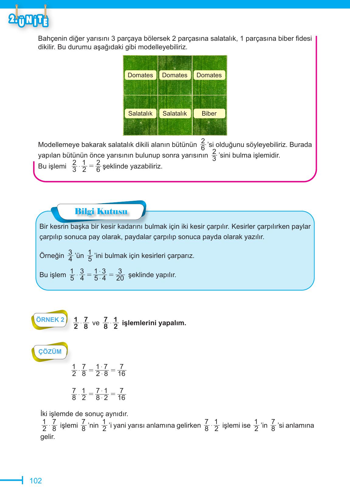 6. Sınıf Meb Yayınları Matematik Ders Kitabı Sayfa 102 Cevapları 6. Sınıf Meb Yayınları Matematik Ders Kitabı Sayfa 102 Cevapları