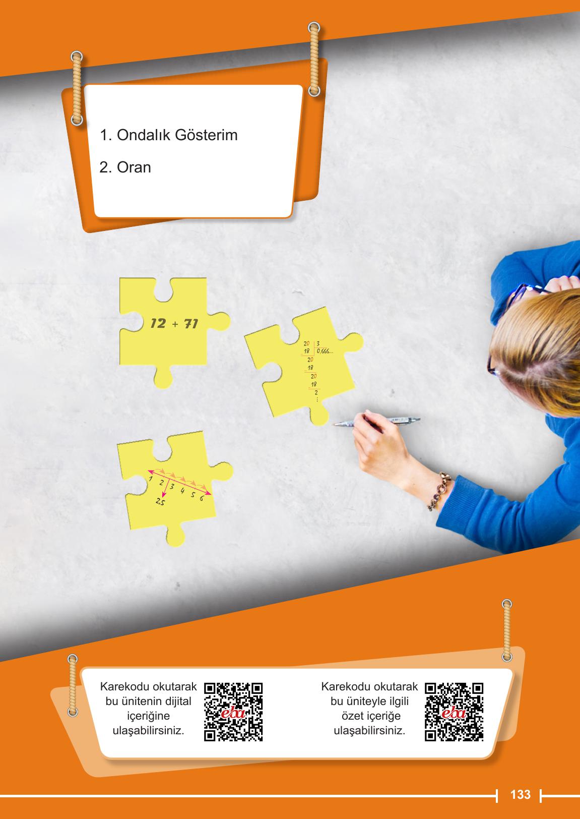 6. Sınıf Meb Yayınları Matematik Ders Kitabı Sayfa 133 Cevapları