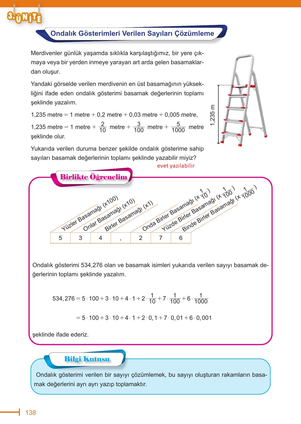 6. Sınıf Meb Yayınları Matematik Ders Kitabı Sayfa 138 Cevapları