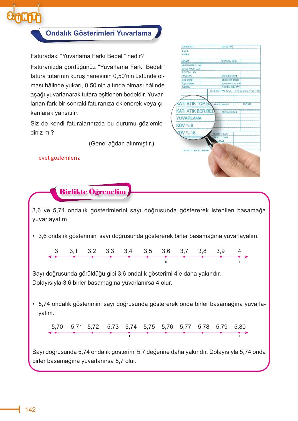 6. Sınıf Meb Yayınları Matematik Ders Kitabı Sayfa 142 Cevapları