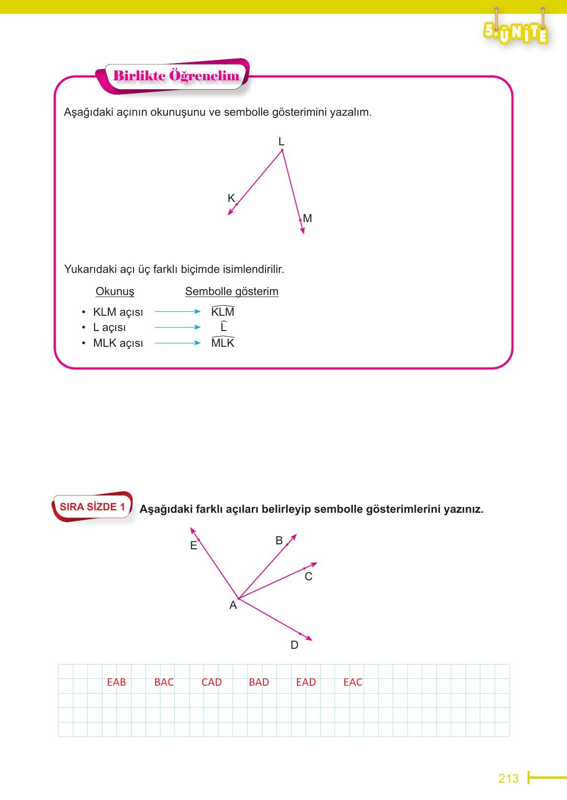 6. Sınıf Meb Yayınları Matematik Ders Kitabı Sayfa 213 Cevapları 6. Sınıf Meb Yayınları Matematik Ders Kitabı Sayfa 213 Cevapları