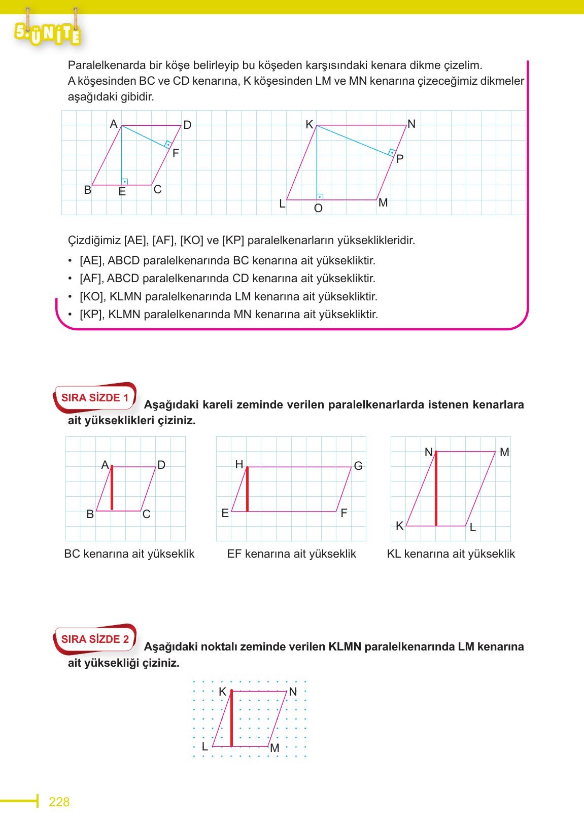 6. Sınıf Meb Yayınları Matematik Ders Kitabı Sayfa 228 Cevapları 6. Sınıf Meb Yayınları Matematik Ders Kitabı Sayfa 228 Cevapları
