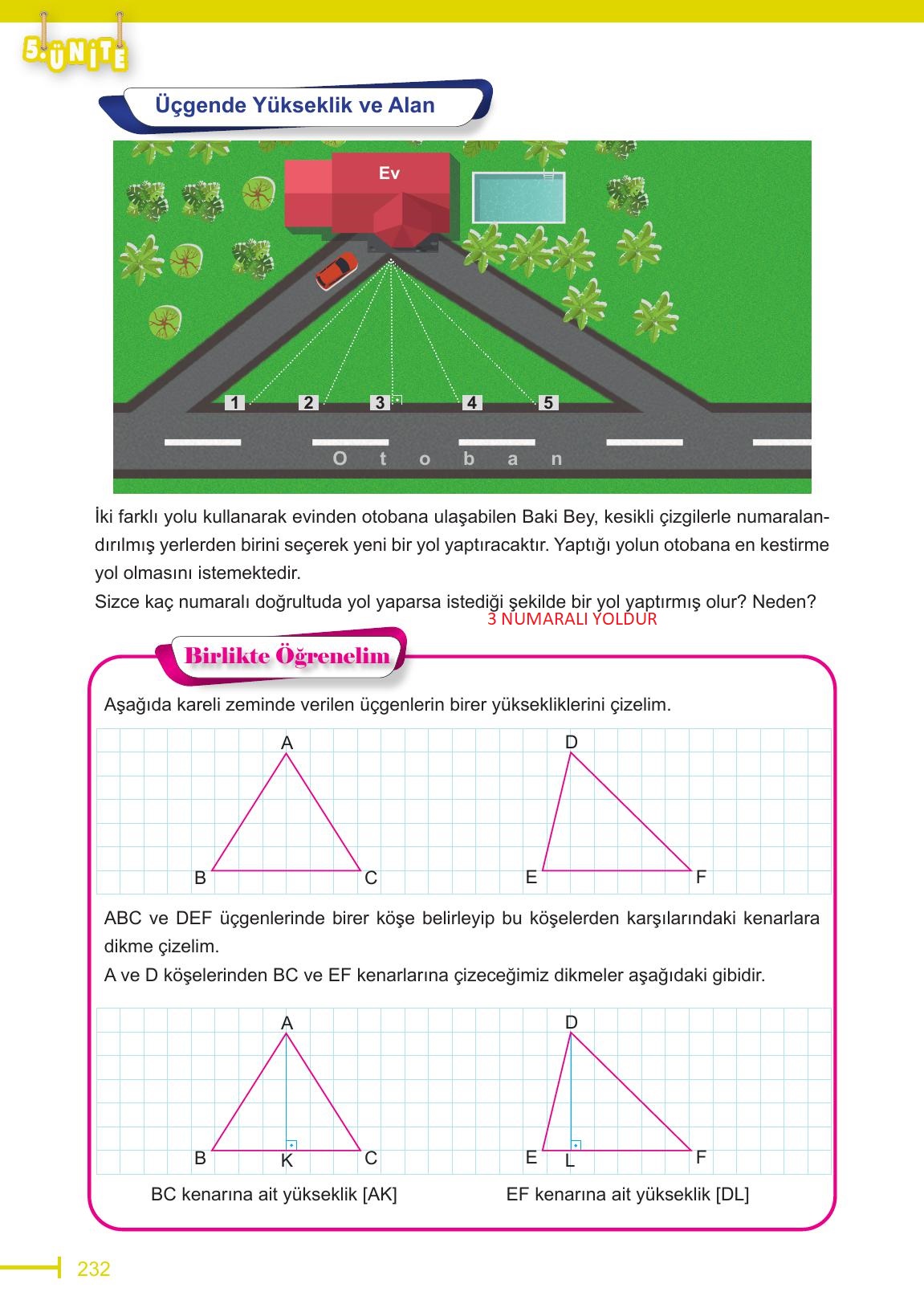 6. Sınıf Meb Yayınları Matematik Ders Kitabı Sayfa 232 Cevapları 6. Sınıf Meb Yayınları Matematik Ders Kitabı Sayfa 232 Cevapları