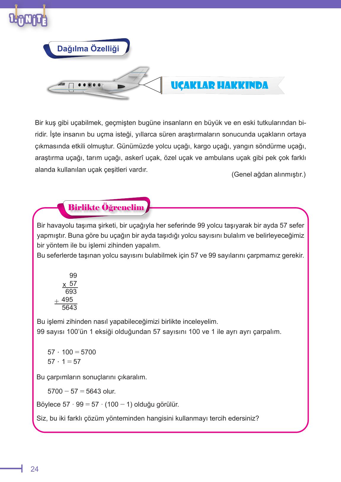 6. Sınıf Meb Yayınları Matematik Ders Kitabı Sayfa 24 Cevapları