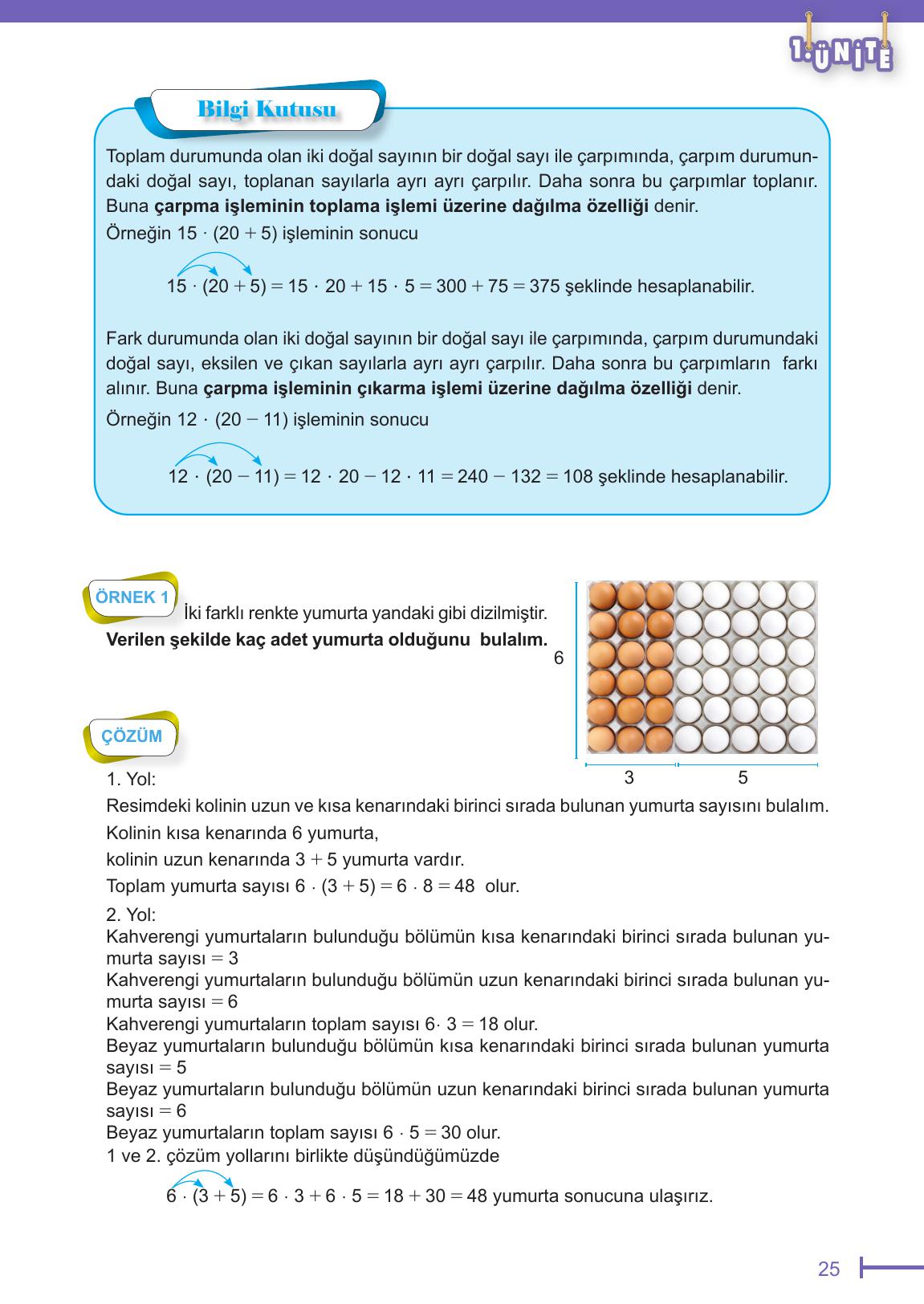 6. Sınıf Meb Yayınları Matematik Ders Kitabı Sayfa 25 Cevapları