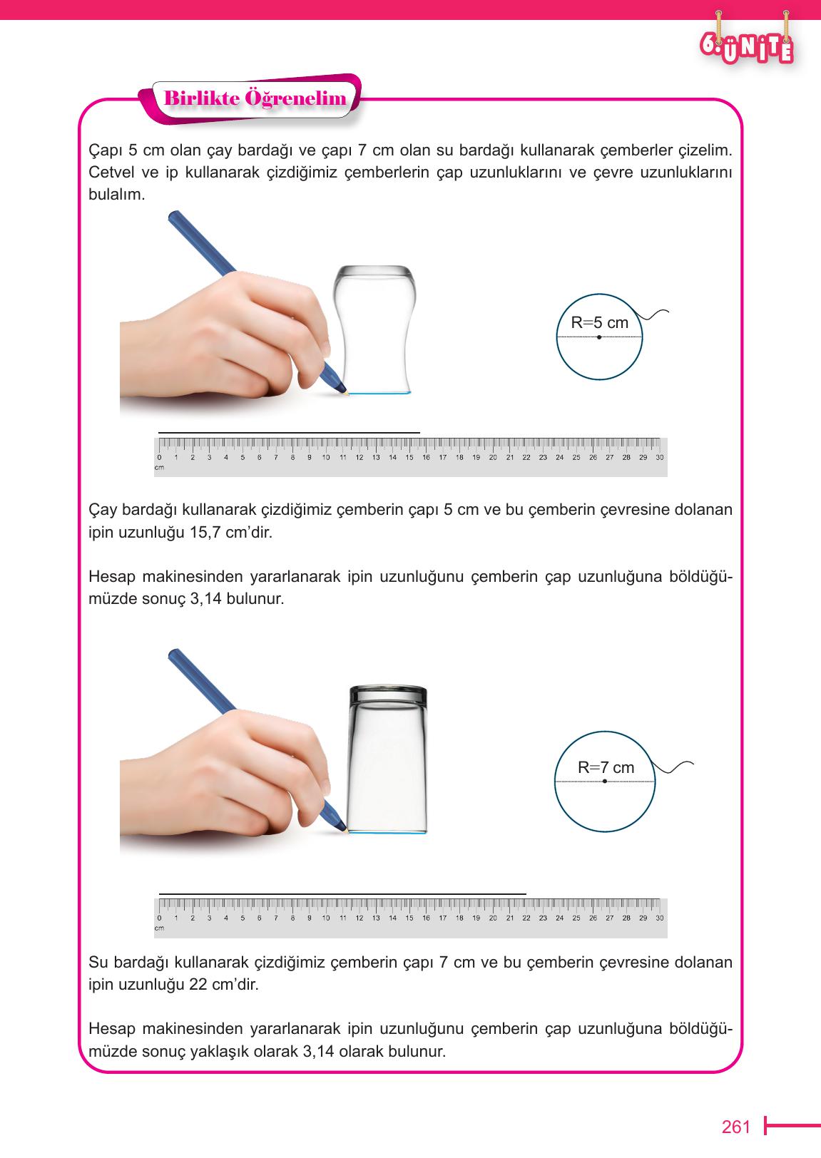 6. Sınıf Meb Yayınları Matematik Ders Kitabı Sayfa 261 Cevapları
