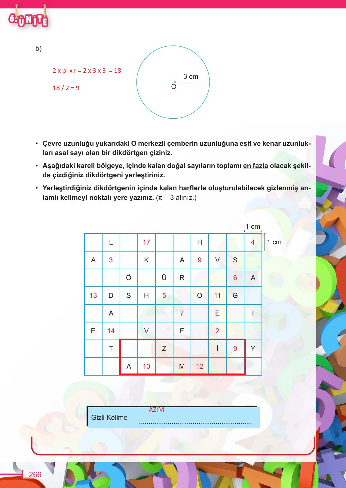 6. Sınıf Meb Yayınları Matematik Ders Kitabı Sayfa 266 Cevapları