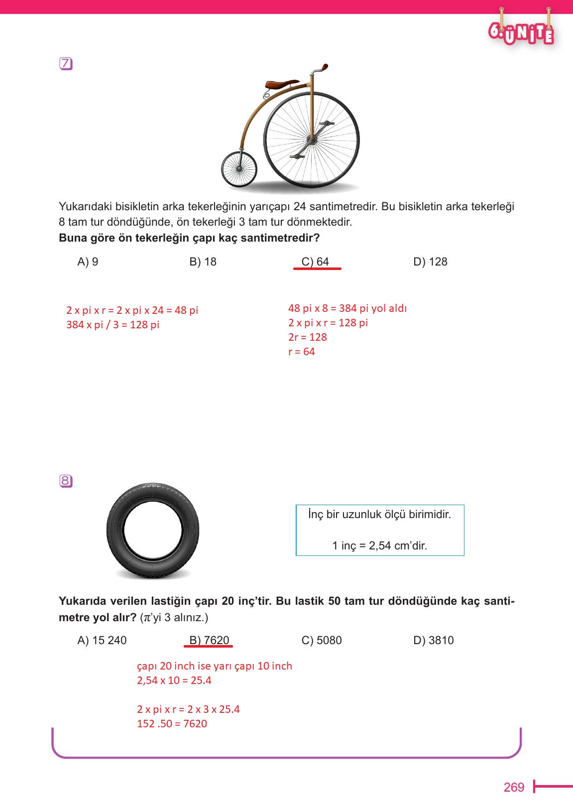 6. Sınıf Meb Yayınları Matematik Ders Kitabı Sayfa 269 Cevapları