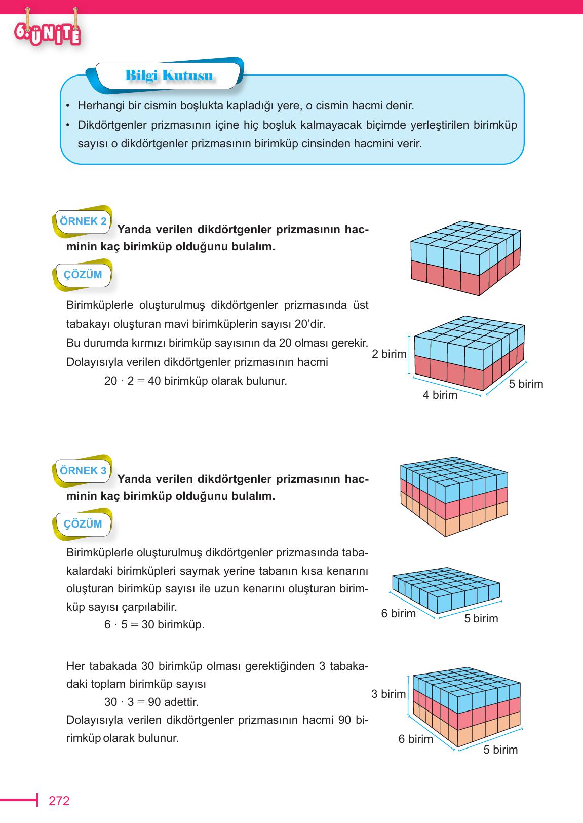 6. Sınıf Meb Yayınları Matematik Ders Kitabı Sayfa 272 Cevapları