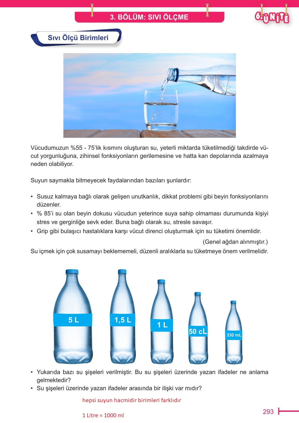 6. Sınıf Meb Yayınları Matematik Ders Kitabı Sayfa 293 Cevapları