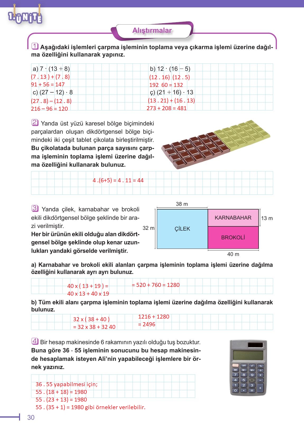6. Sınıf Meb Yayınları Matematik Ders Kitabı Sayfa 30 Cevapları