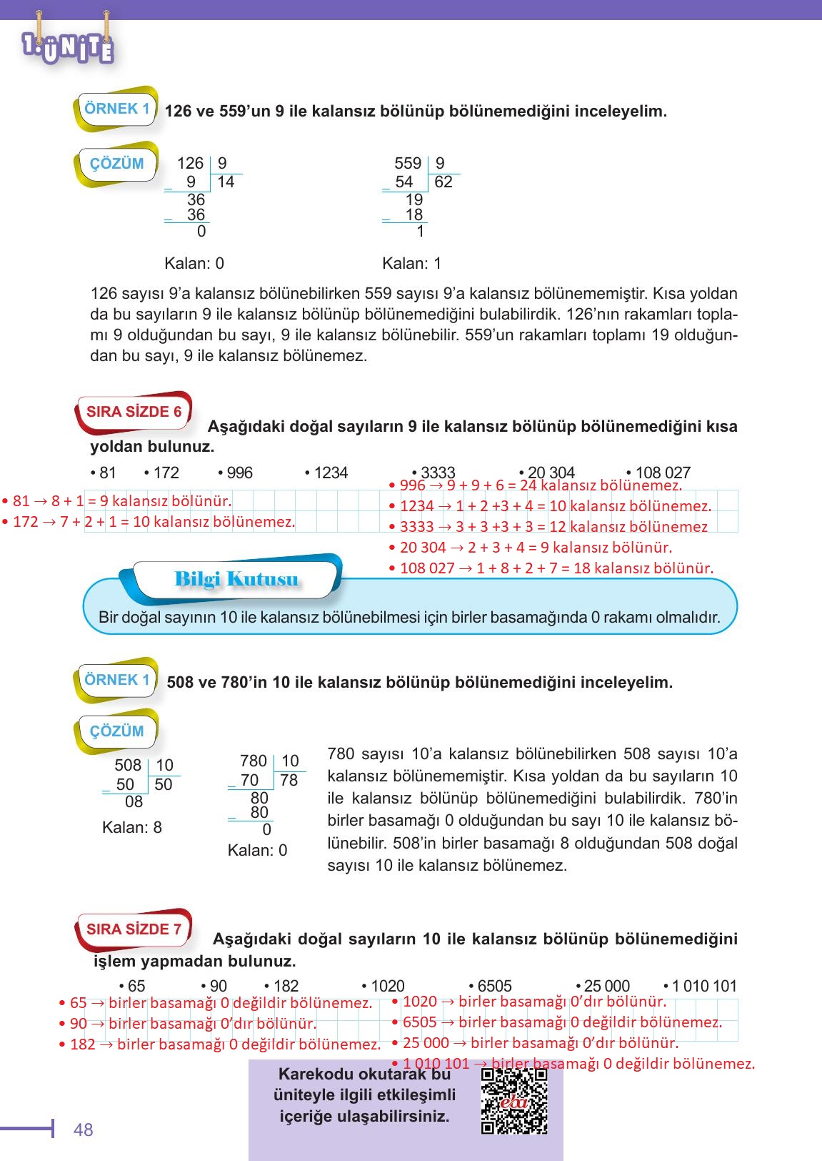 6. Sınıf Meb Yayınları Matematik Ders Kitabı Sayfa 48 Cevapları