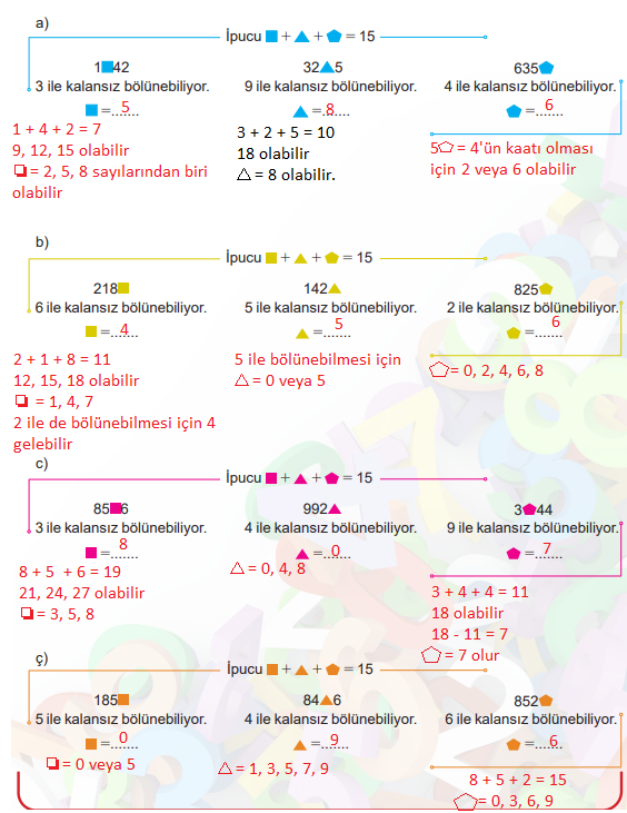 6. Sınıf Meb Yayınları Matematik Ders Kitabı Sayfa 50 Cevapları