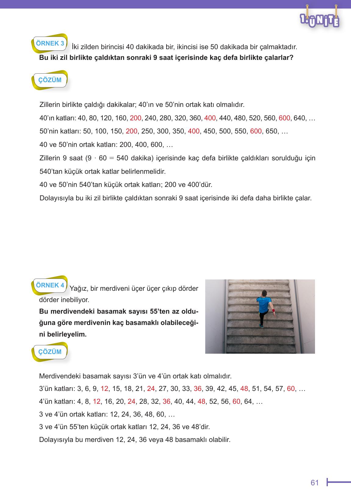 6. Sınıf Meb Yayınları Matematik Ders Kitabı Sayfa 61 Cevapları