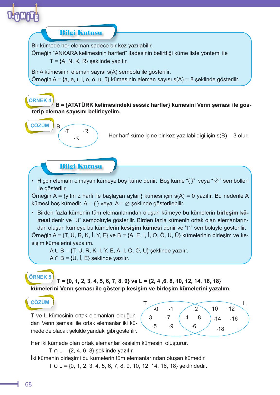 6. Sınıf Meb Yayınları Matematik Ders Kitabı Sayfa 68 Cevapları