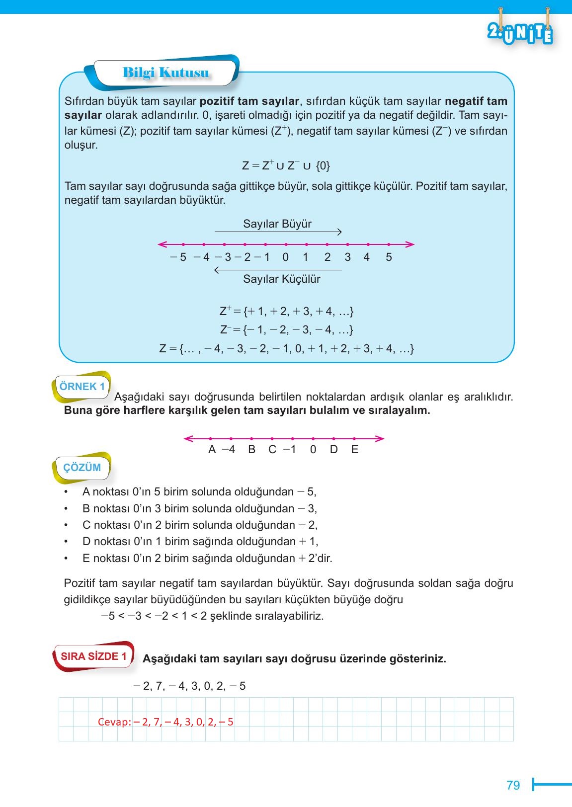 6. Sınıf Meb Yayınları Matematik Ders Kitabı Sayfa 79 Cevapları