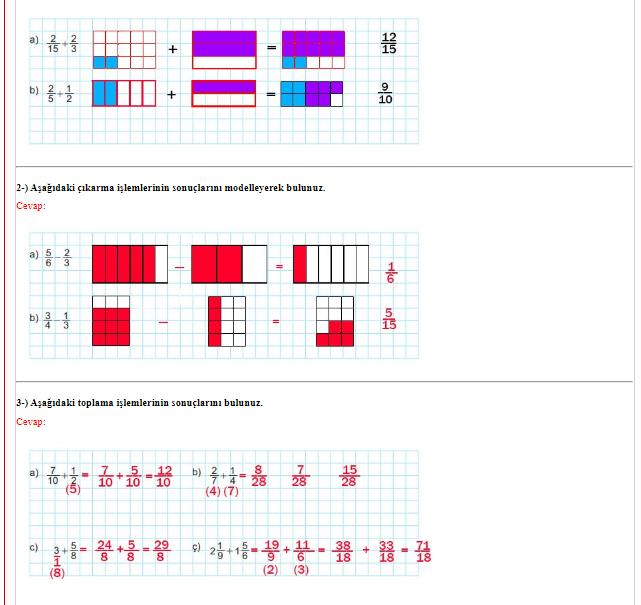6. Sınıf Meb Yayınları Matematik Ders Kitabı Sayfa 98 Cevapları