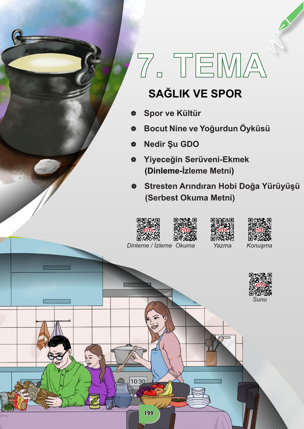 6. Sınıf Meb Yayınları Türkçe Ders Kitabı Sayfa 199 Cevapları