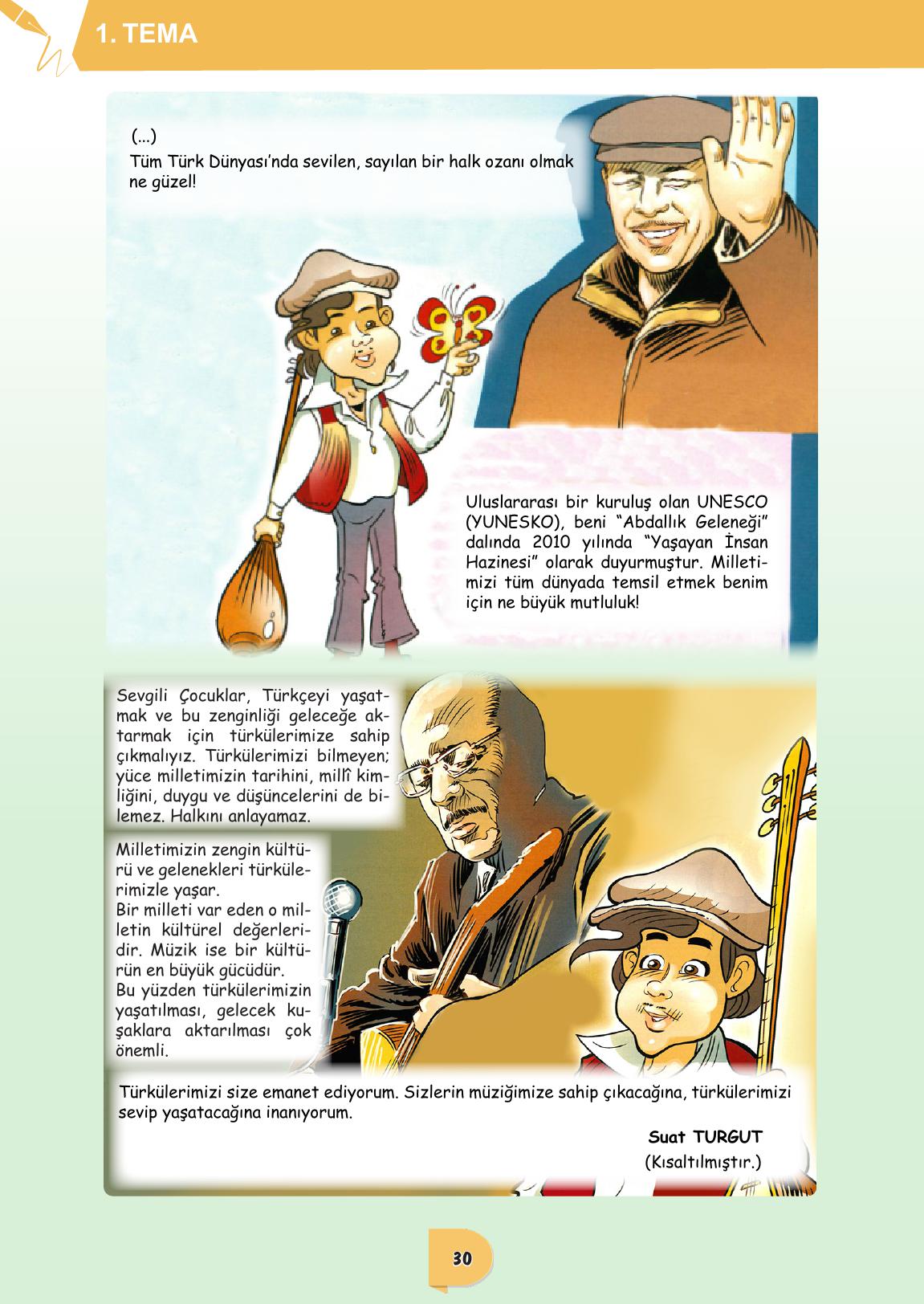 6. Sınıf Meb Yayınları Türkçe Ders Kitabı Sayfa 30 Cevapları