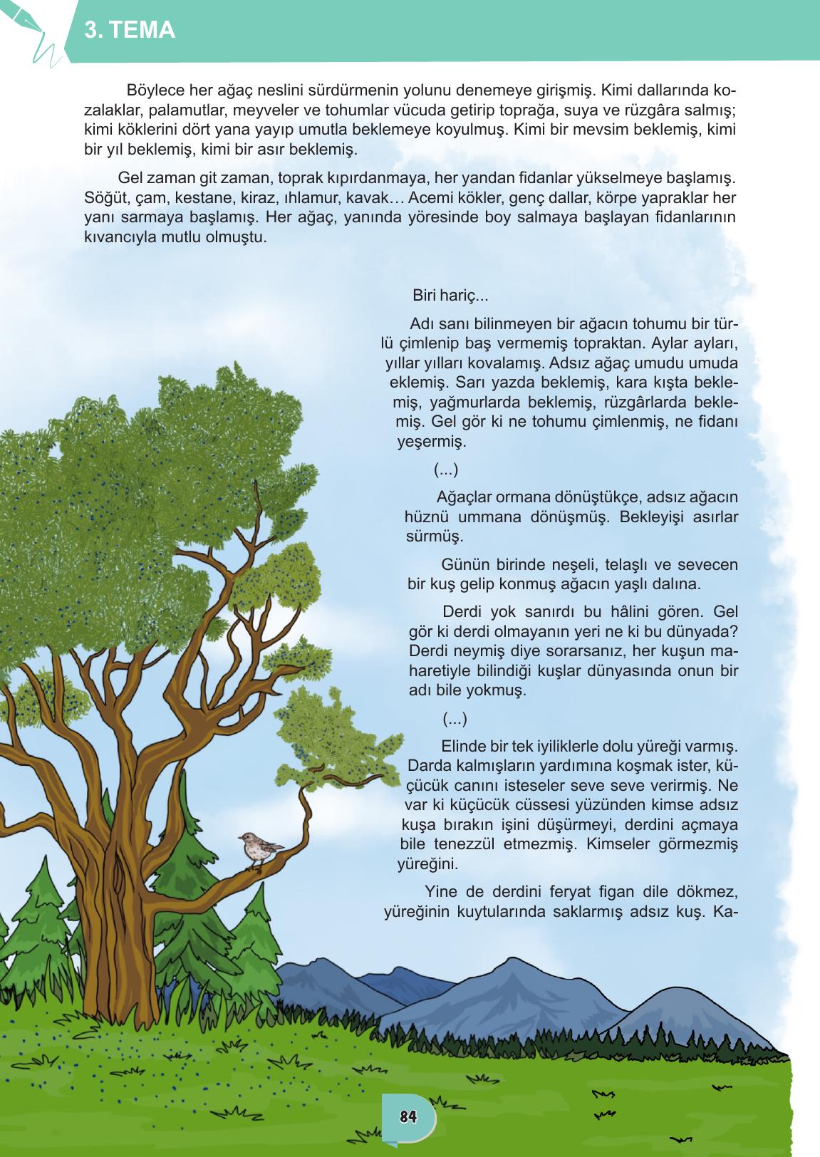 6. Sınıf Meb Yayınları Türkçe Ders Kitabı Sayfa 84 Cevapları