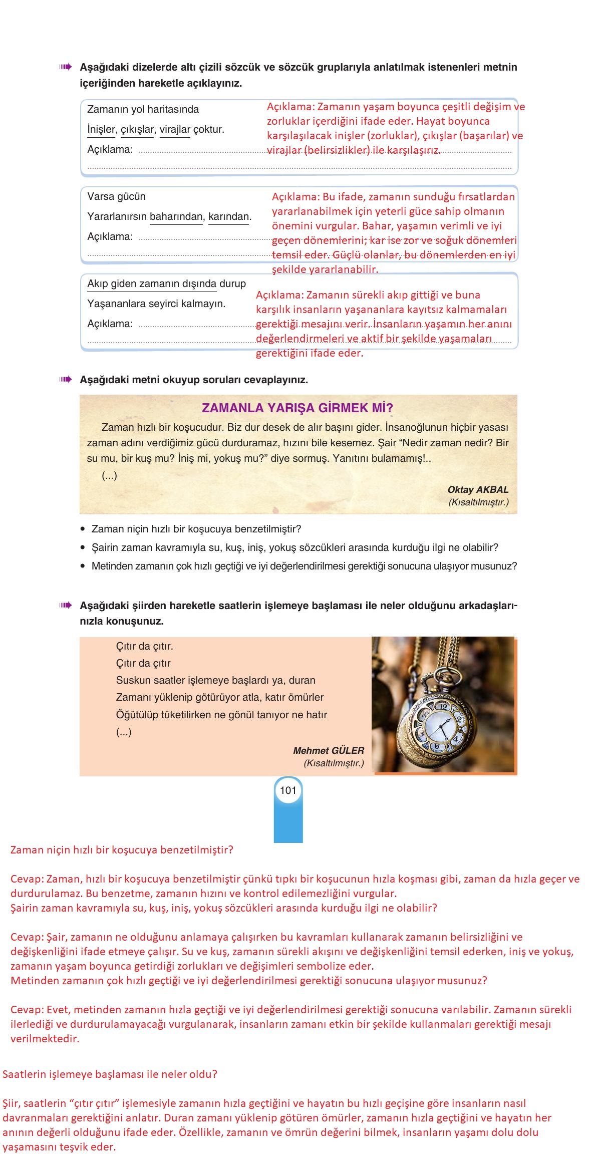 6. Sınıf Yıldırım Yayınları Türkçe Ders Kitabı Sayfa 101 Cevapları 6. Sınıf Yıldırım Yayınları Türkçe Ders Kitabı Sayfa 101 Cevapları
