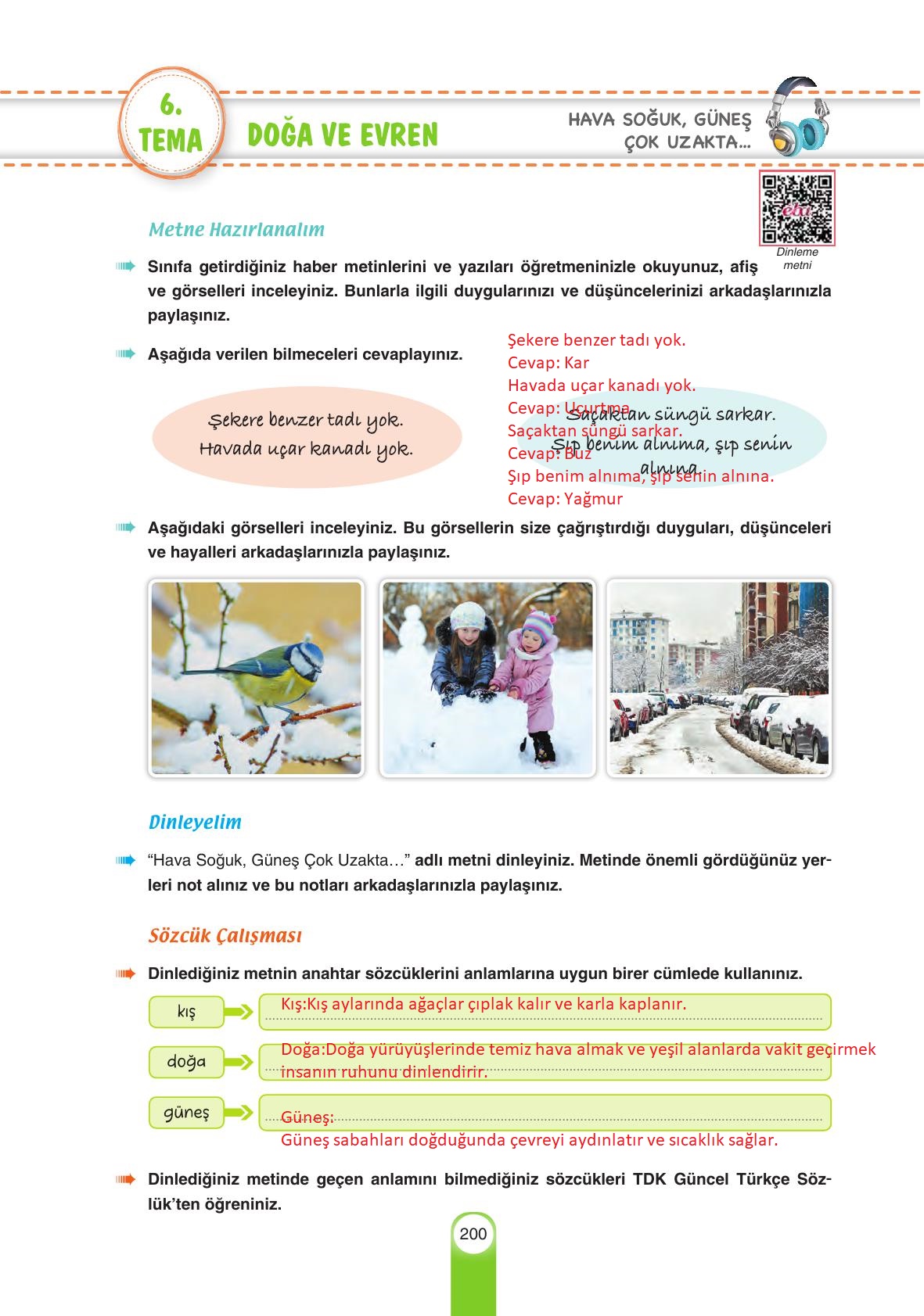 6. Sınıf Yıldırım Yayınları Türkçe Ders Kitabı Sayfa 200 Cevapları 6. Sınıf Yıldırım Yayınları Türkçe Ders Kitabı Sayfa 200 Cevapları