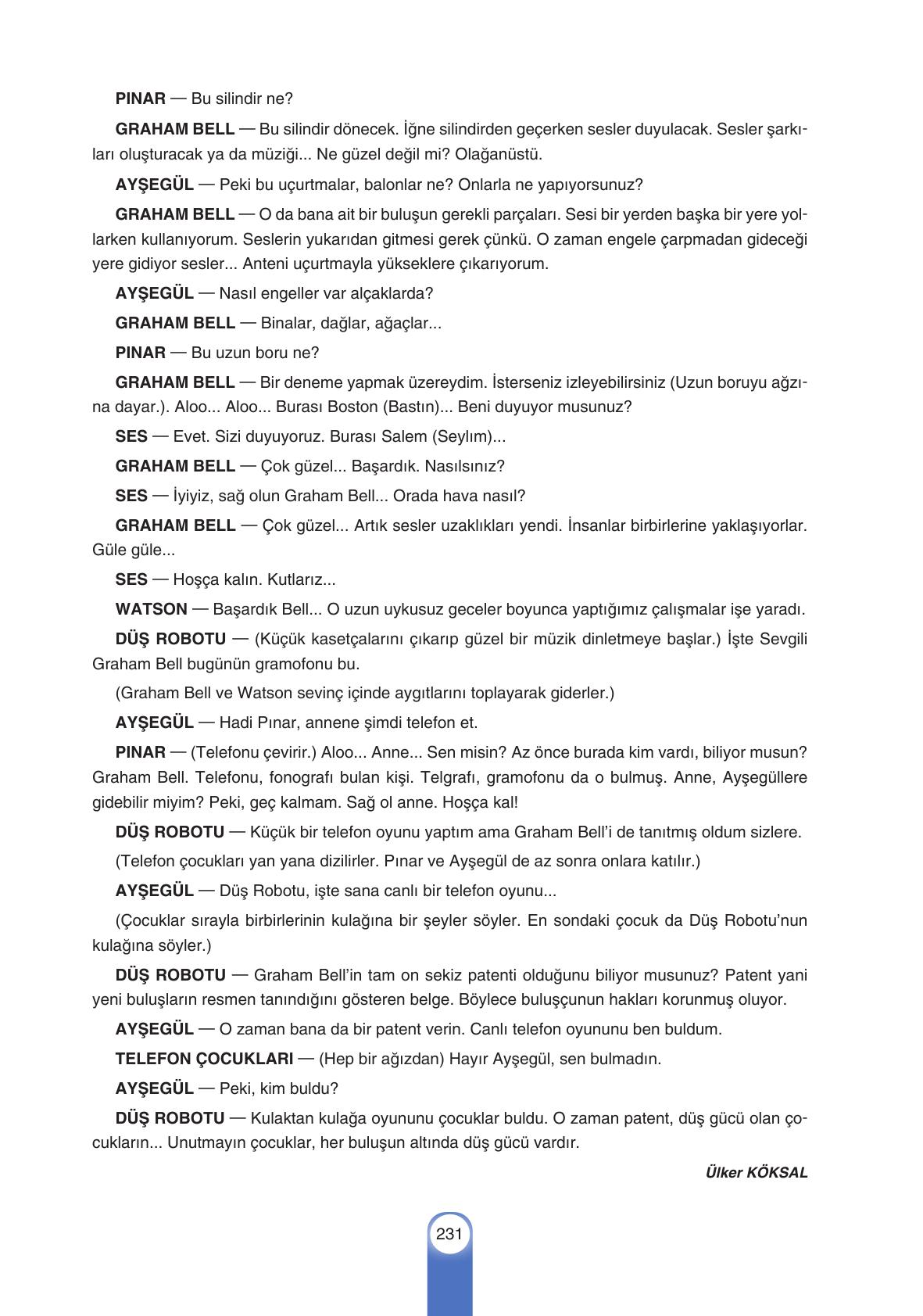 6. Sınıf Yıldırım Yayınları Türkçe Ders Kitabı Sayfa 231 Cevapları 6. Sınıf Yıldırım Yayınları Türkçe Ders Kitabı Sayfa 231 Cevapları