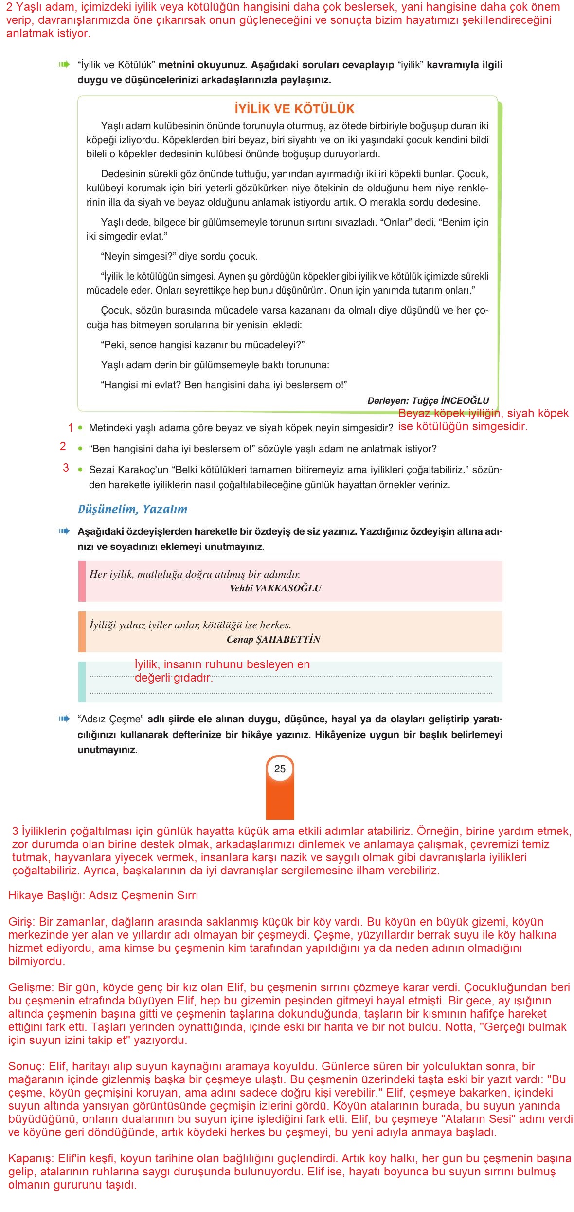 6. Sınıf Yıldırım Yayınları Türkçe Ders Kitabı Sayfa 25 Cevapları 6. Sınıf Yıldırım Yayınları Türkçe Ders Kitabı Sayfa 25 Cevapları