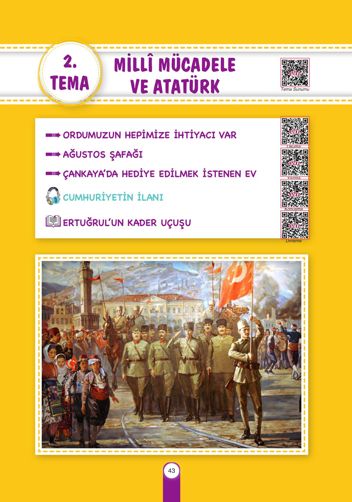 6. Sınıf Yıldırım Yayınları Türkçe Ders Kitabı Sayfa 43 Cevapları 6. Sınıf Yıldırım Yayınları Türkçe Ders Kitabı Sayfa 43 Cevapları