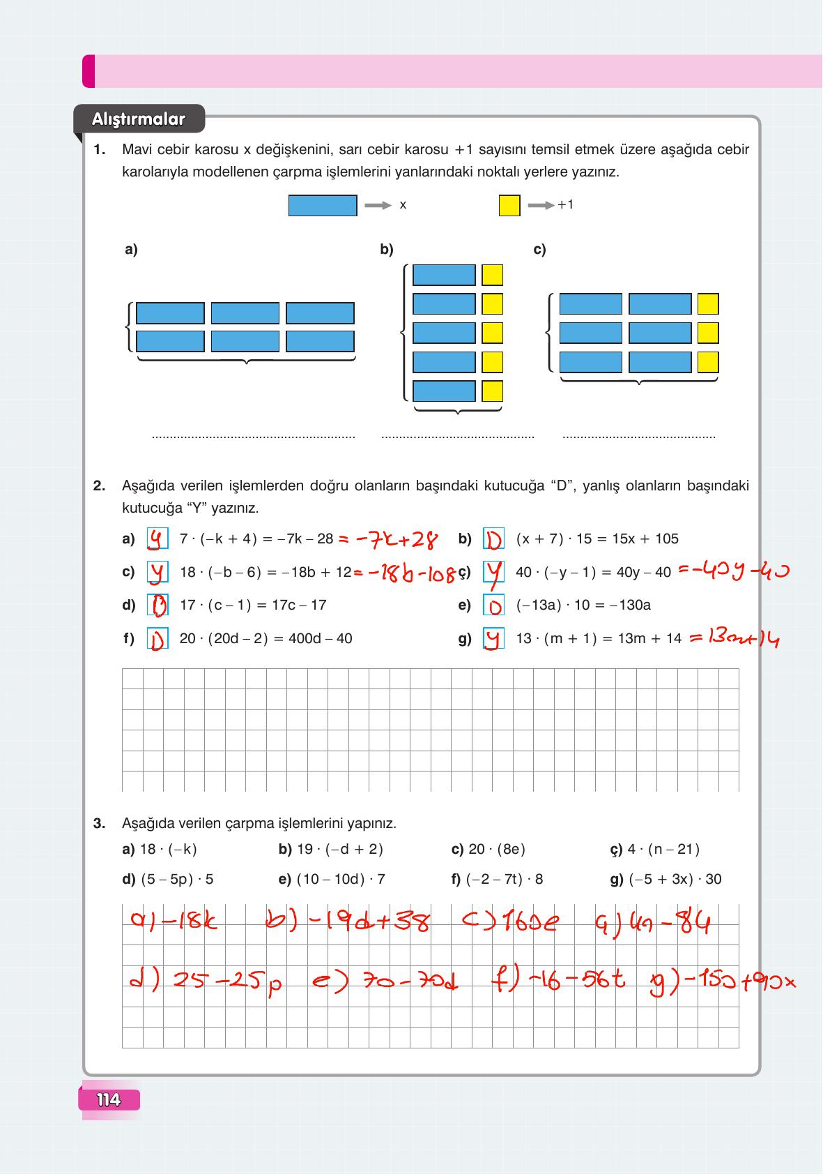 7. Sınıf Edat Yayınları Matematik Ders Kitabı Sayfa 114 Cevapları 7. Sınıf Edat Yayınları Matematik Ders Kitabı Sayfa 114 Cevapları