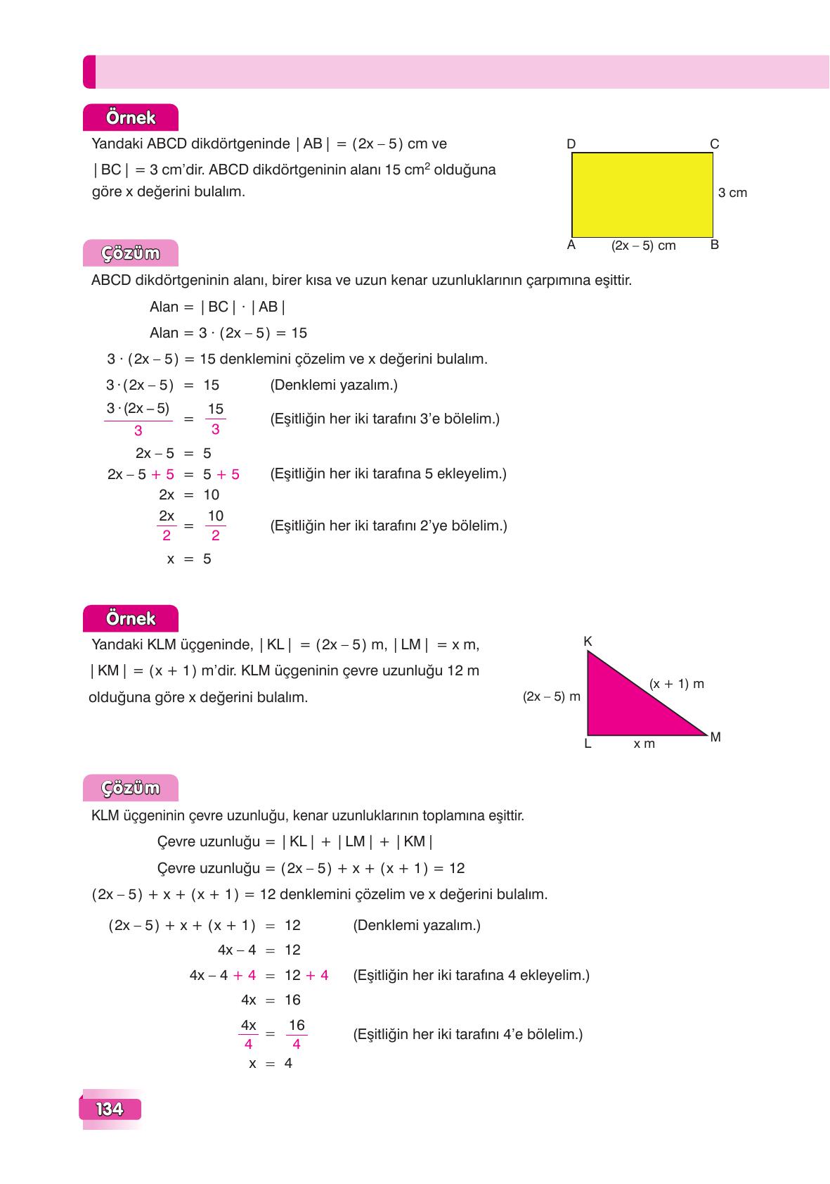 7. Sınıf Edat Yayınları Matematik Ders Kitabı Sayfa 134 Cevapları 7. Sınıf Edat Yayınları Matematik Ders Kitabı Sayfa 134 Cevapları