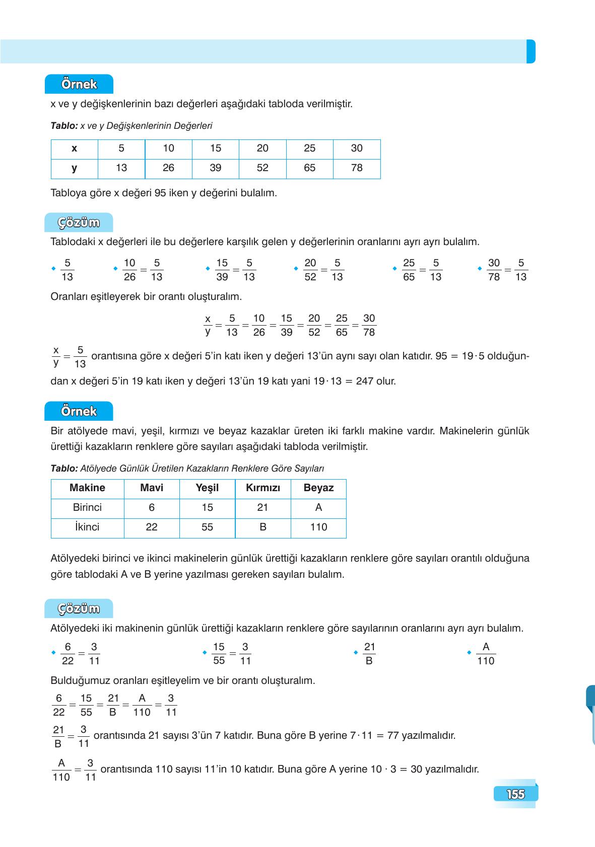 7. Sınıf Edat Yayınları Matematik Ders Kitabı Sayfa 155 Cevapları 7. Sınıf Edat Yayınları Matematik Ders Kitabı Sayfa 155 Cevapları