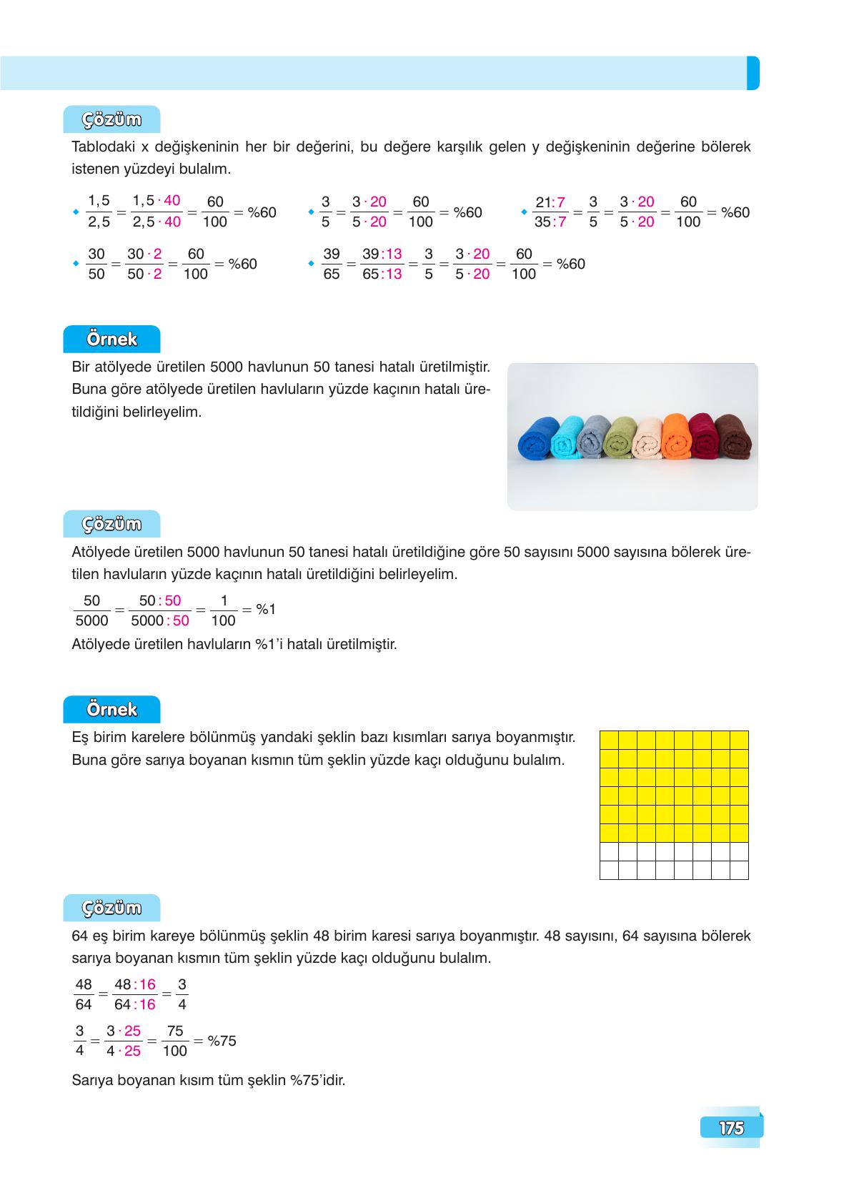 7. Sınıf Edat Yayınları Matematik Ders Kitabı Sayfa 175 Cevapları 7. Sınıf Edat Yayınları Matematik Ders Kitabı Sayfa 175 Cevapları