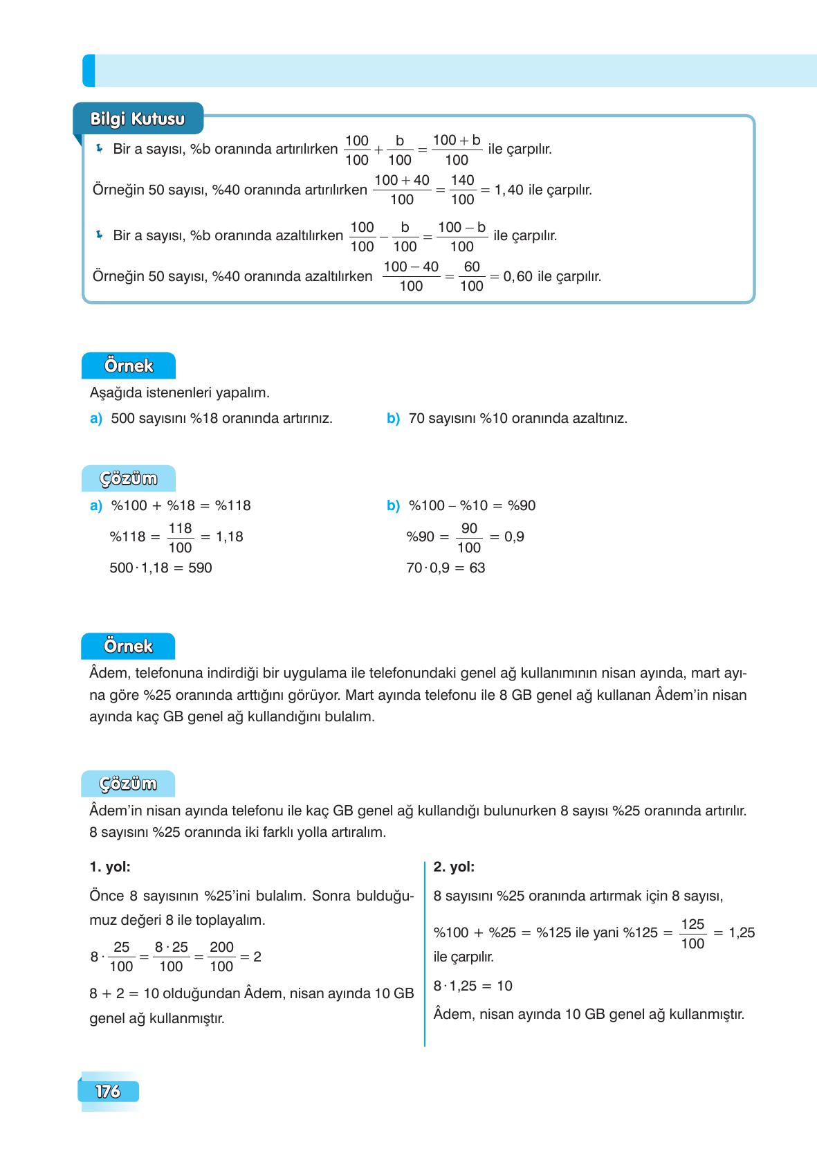 7. Sınıf Edat Yayınları Matematik Ders Kitabı Sayfa 176 Cevapları 7. Sınıf Edat Yayınları Matematik Ders Kitabı Sayfa 176 Cevapları