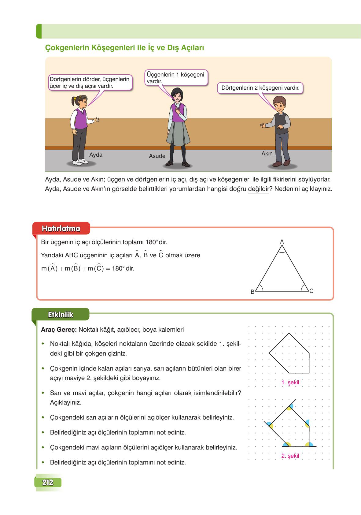 7. Sınıf Edat Yayınları Matematik Ders Kitabı Sayfa 212 Cevapları 7. Sınıf Edat Yayınları Matematik Ders Kitabı Sayfa 212 Cevapları