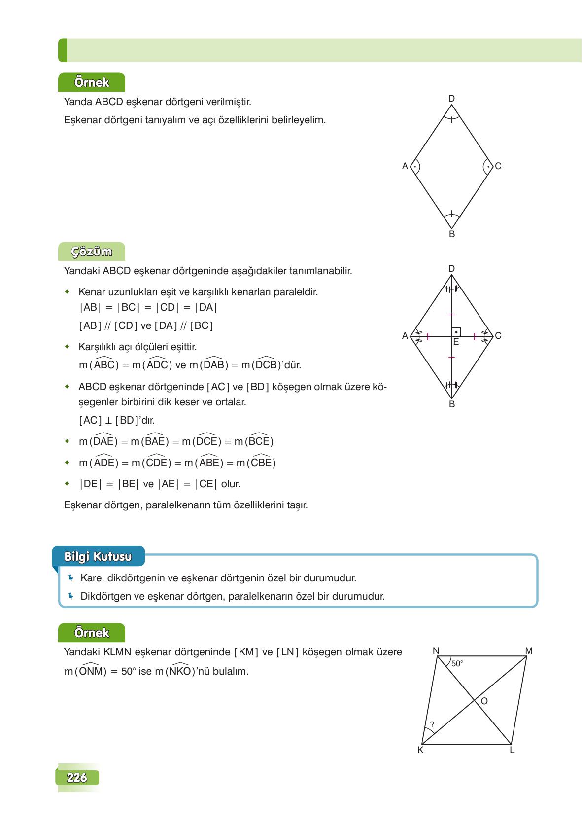 7. Sınıf Edat Yayınları Matematik Ders Kitabı Sayfa 226 Cevapları 7. Sınıf Edat Yayınları Matematik Ders Kitabı Sayfa 226 Cevapları