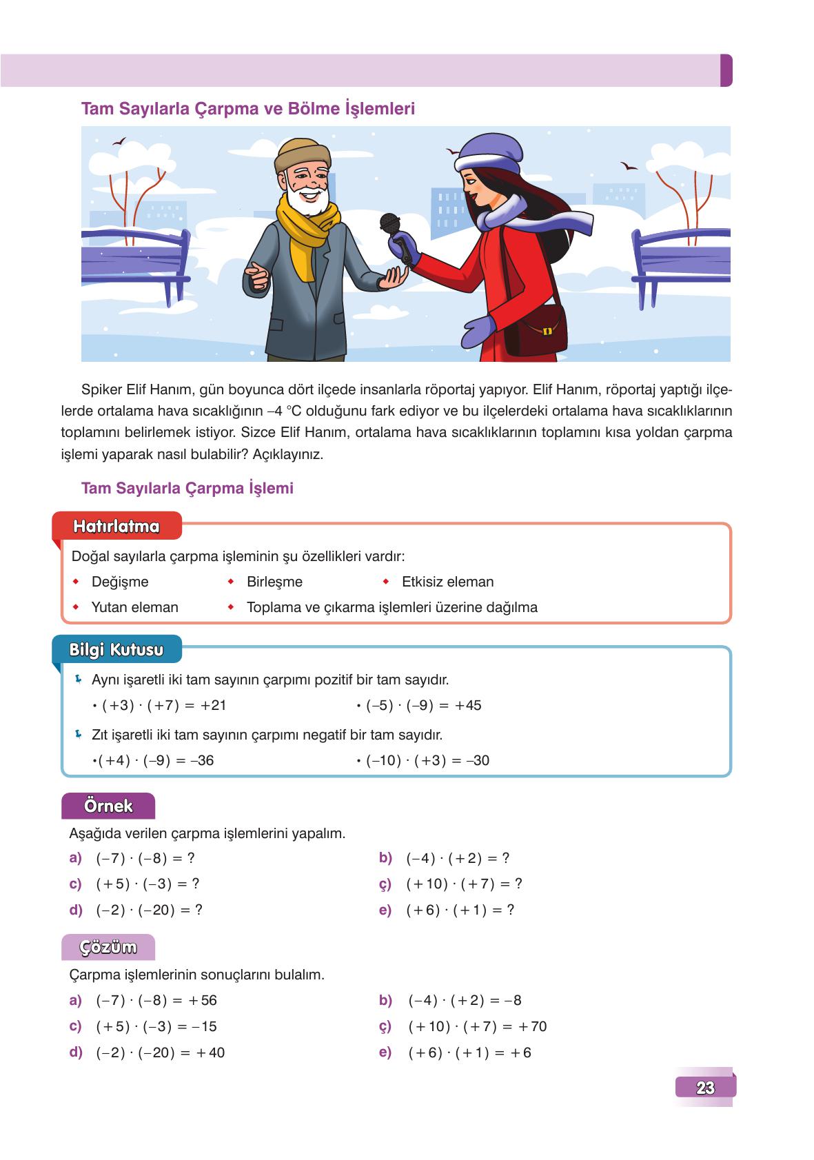 7. Sınıf Edat Yayınları Matematik Ders Kitabı Sayfa 23 Cevapları 7. Sınıf Edat Yayınları Matematik Ders Kitabı Sayfa 23 Cevapları
