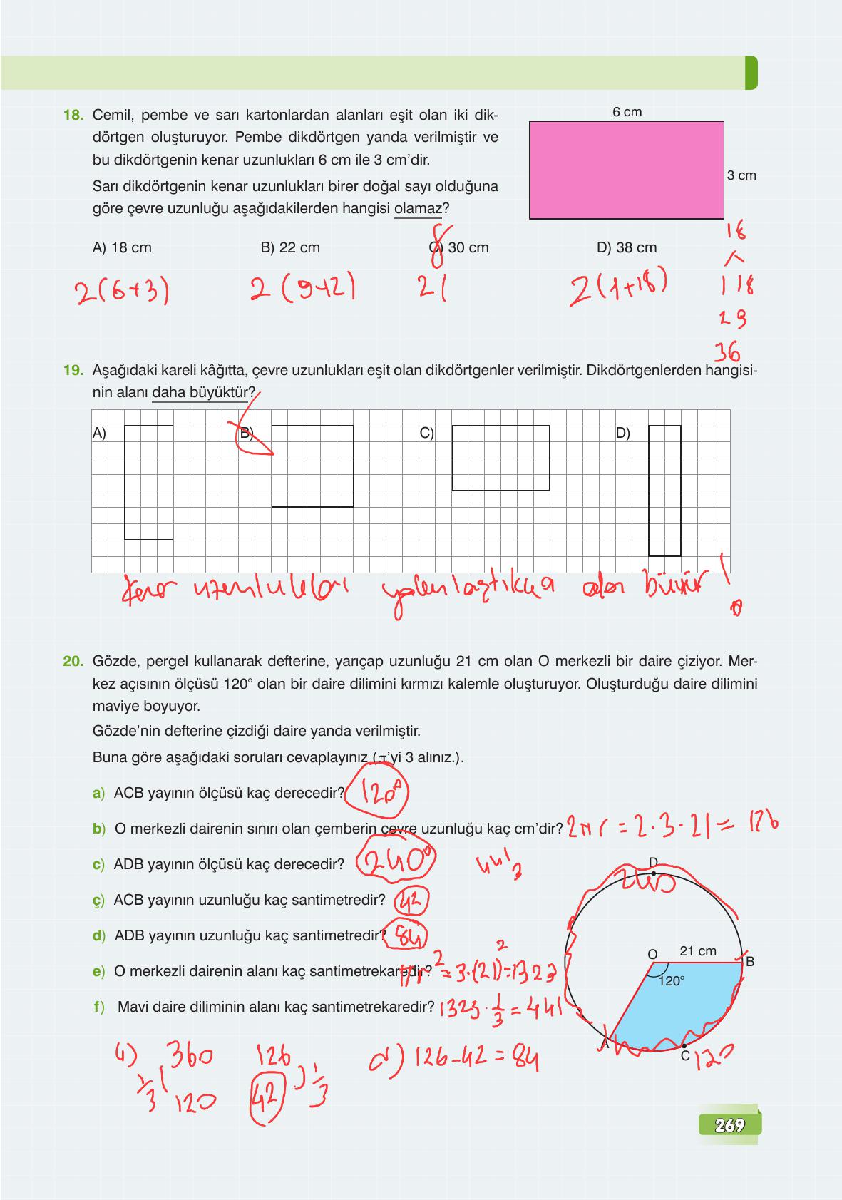 7. Sınıf Edat Yayınları Matematik Ders Kitabı Sayfa 269 Cevapları 7. Sınıf Edat Yayınları Matematik Ders Kitabı Sayfa 269 Cevapları