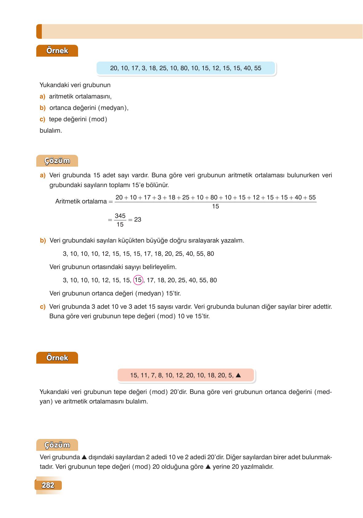 7. Sınıf Edat Yayınları Matematik Ders Kitabı Sayfa 282 Cevapları 7. Sınıf Edat Yayınları Matematik Ders Kitabı Sayfa 282 Cevapları