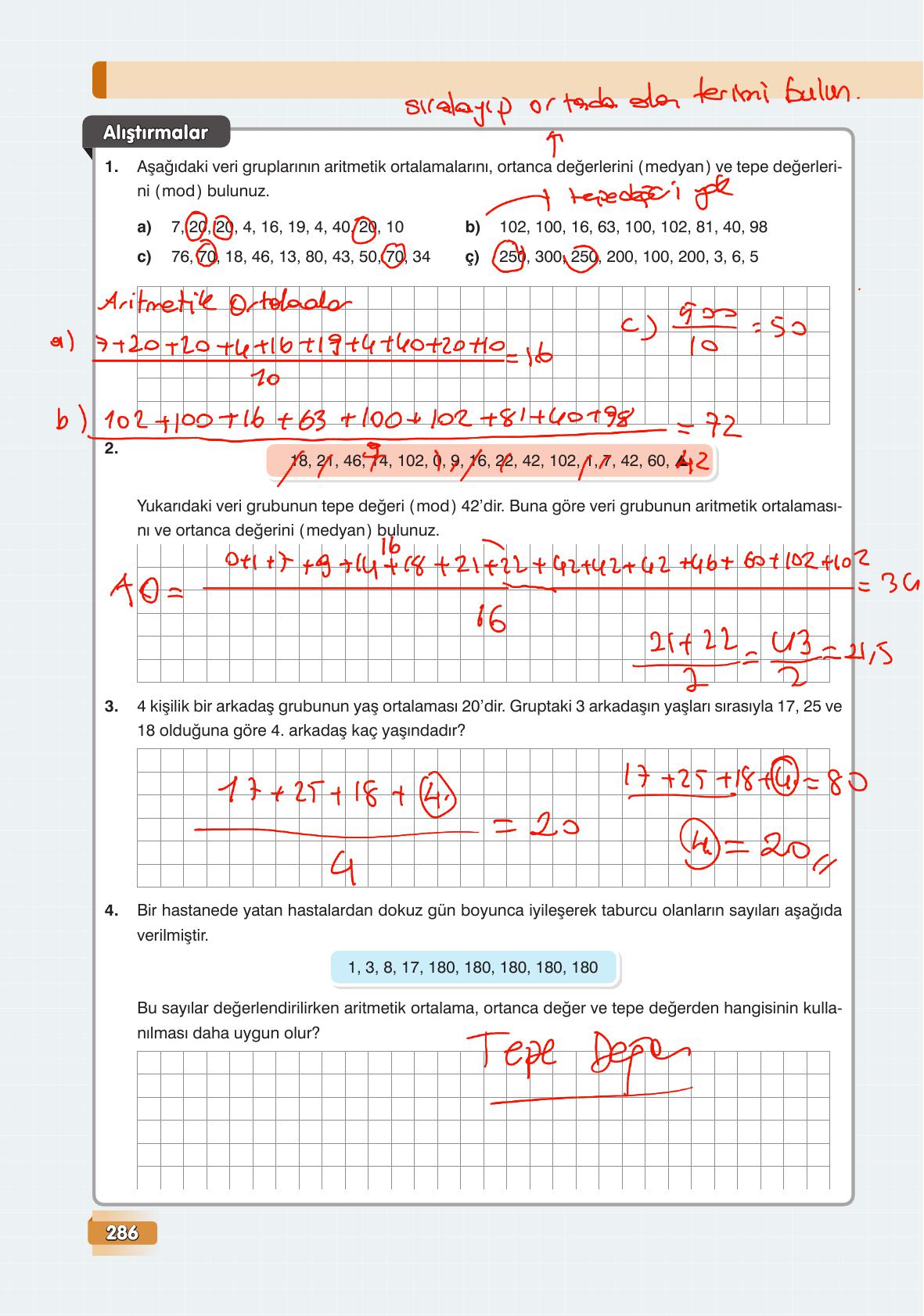 7. Sınıf Edat Yayınları Matematik Ders Kitabı Sayfa 286 Cevapları 7. Sınıf Edat Yayınları Matematik Ders Kitabı Sayfa 286 Cevapları