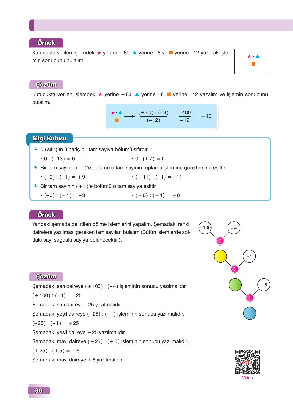7. Sınıf Edat Yayınları Matematik Ders Kitabı Sayfa 30 Cevapları 7. Sınıf Edat Yayınları Matematik Ders Kitabı Sayfa 30 Cevapları