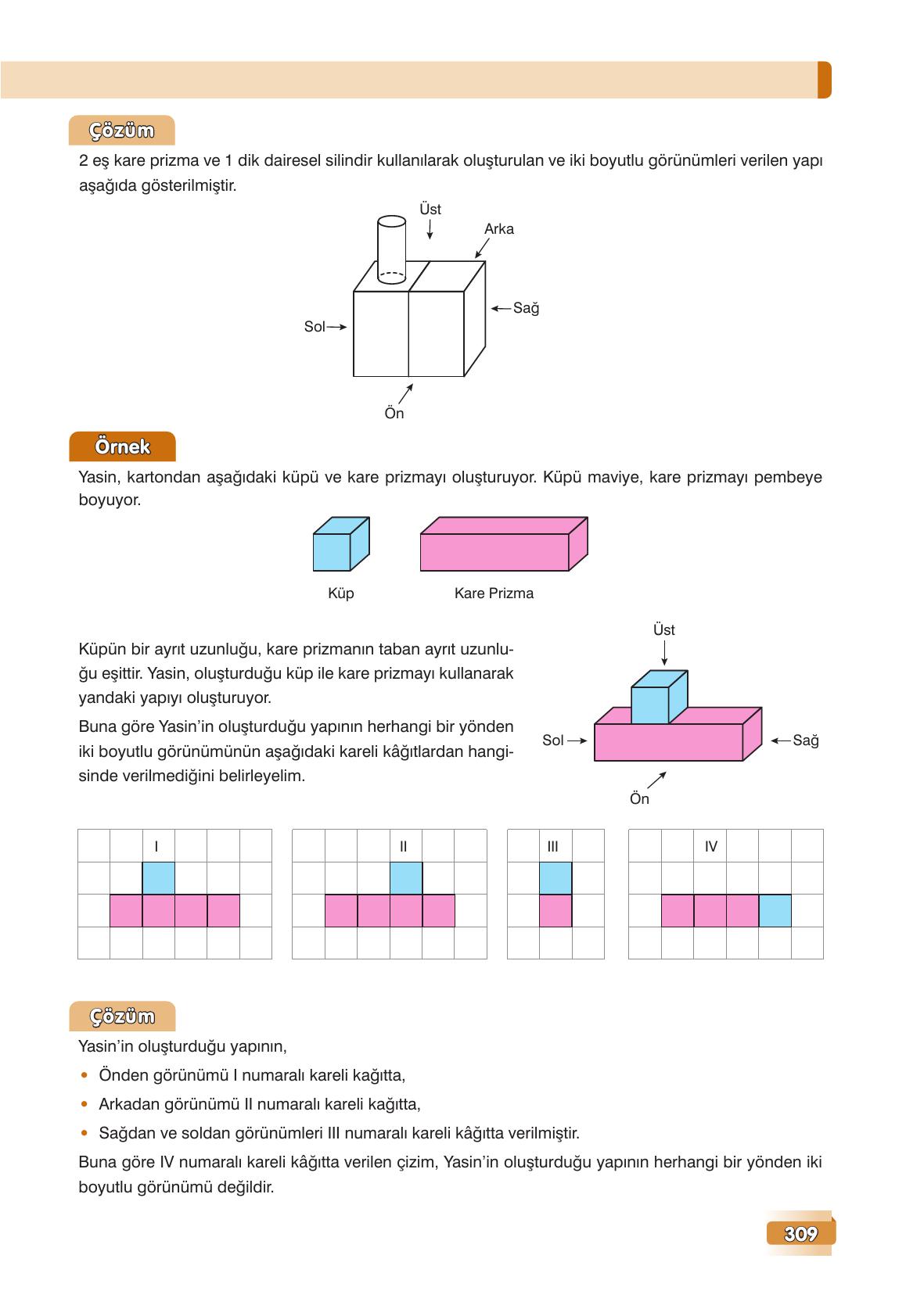7. Sınıf Edat Yayınları Matematik Ders Kitabı Sayfa 309 Cevapları 7. Sınıf Edat Yayınları Matematik Ders Kitabı Sayfa 309 Cevapları