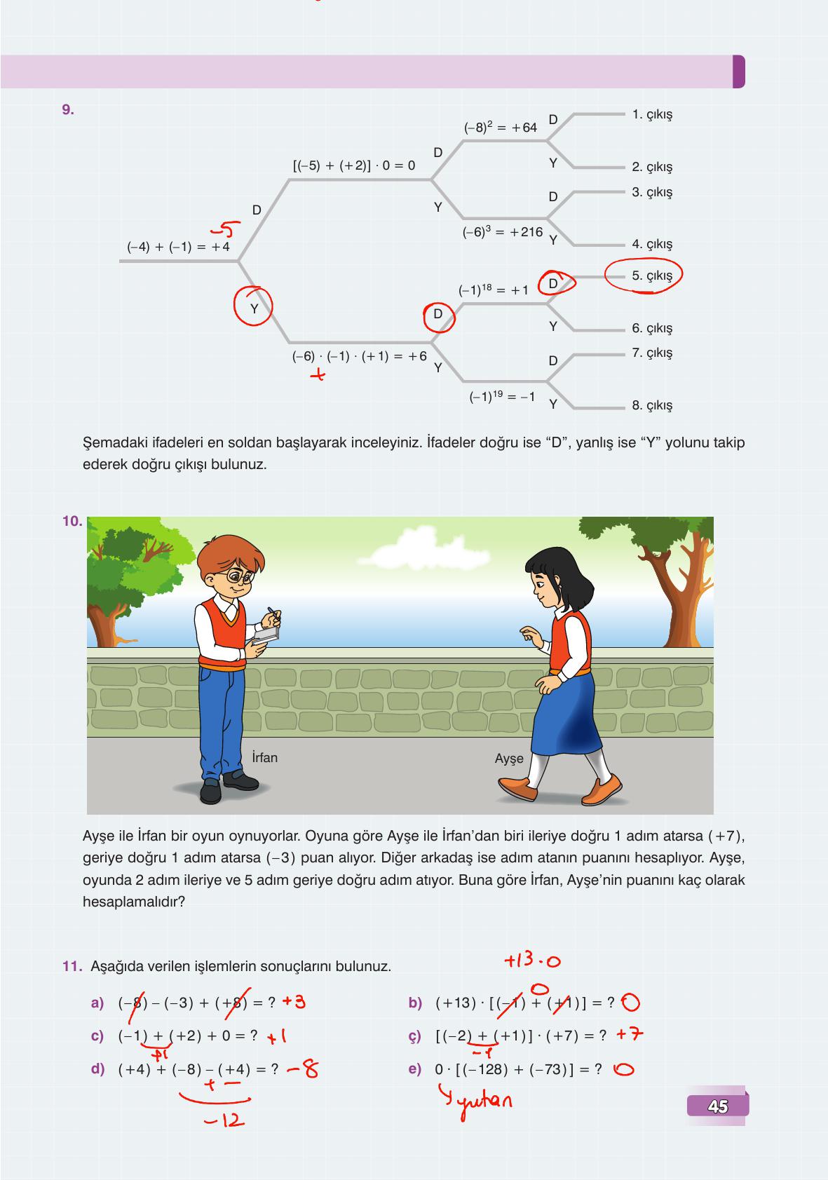 7. Sınıf Edat Yayınları Matematik Ders Kitabı Sayfa 45 Cevapları 7. Sınıf Edat Yayınları Matematik Ders Kitabı Sayfa 45 Cevapları